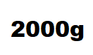 2000g