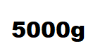 5000g